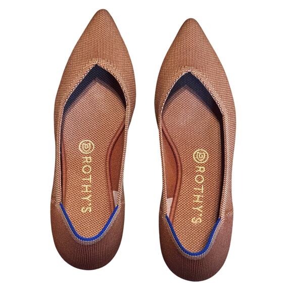 Rothy's Shoes - Rothys The Point in Fawn Tan 9 Discontinued Neutral Rare